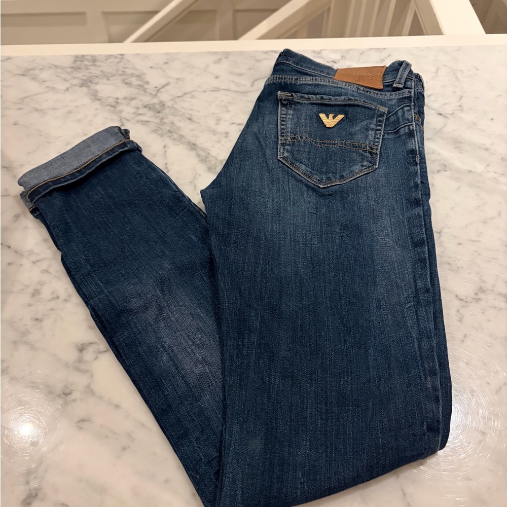 Armani Jeans Women's Dark Blue Skinny Jeans